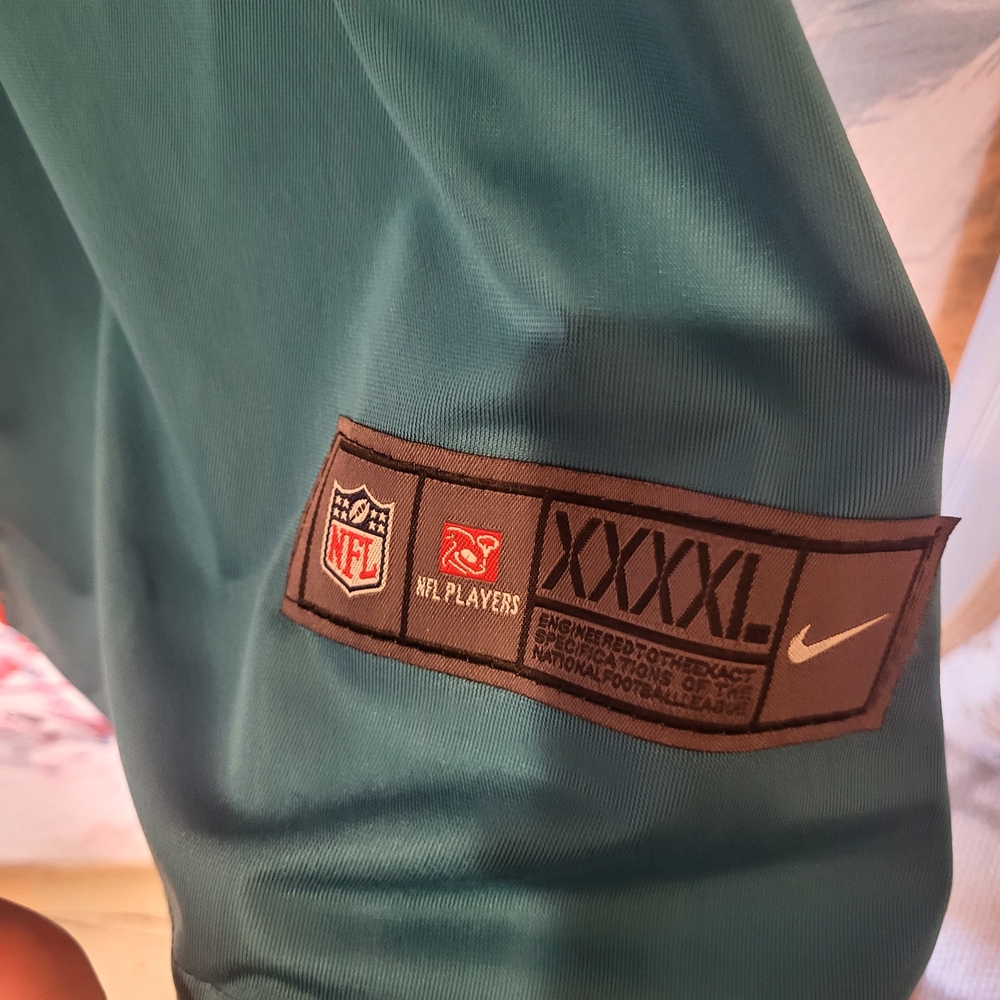 Nike Men's Teal and Orange Jersey - Picture 3 of 6